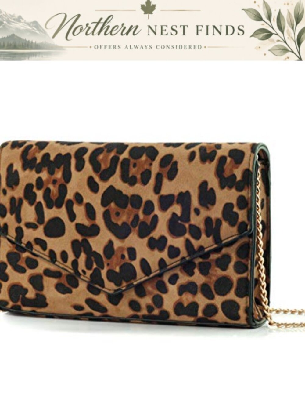 Polyester Envelope Clutch Detachable Chain Shoulder Bag Evening